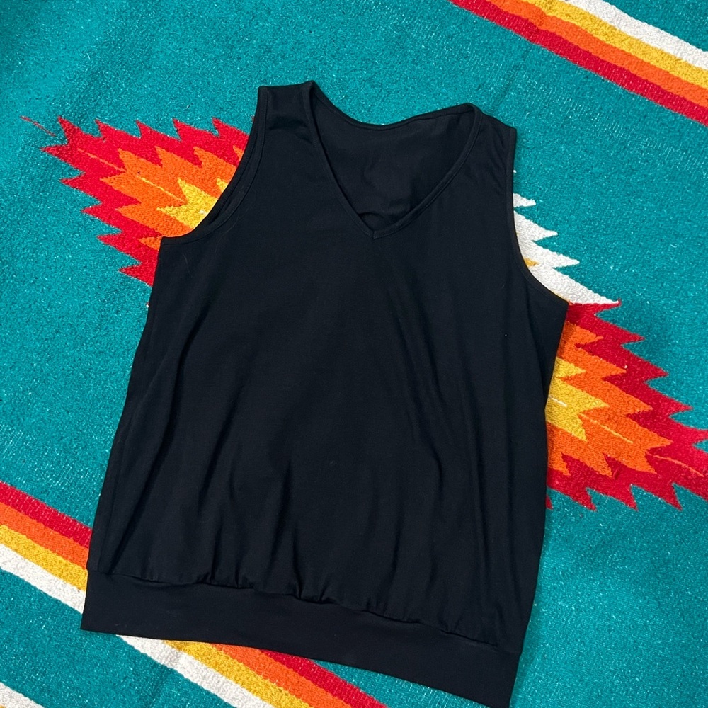 Black Sleeveless Women's Top